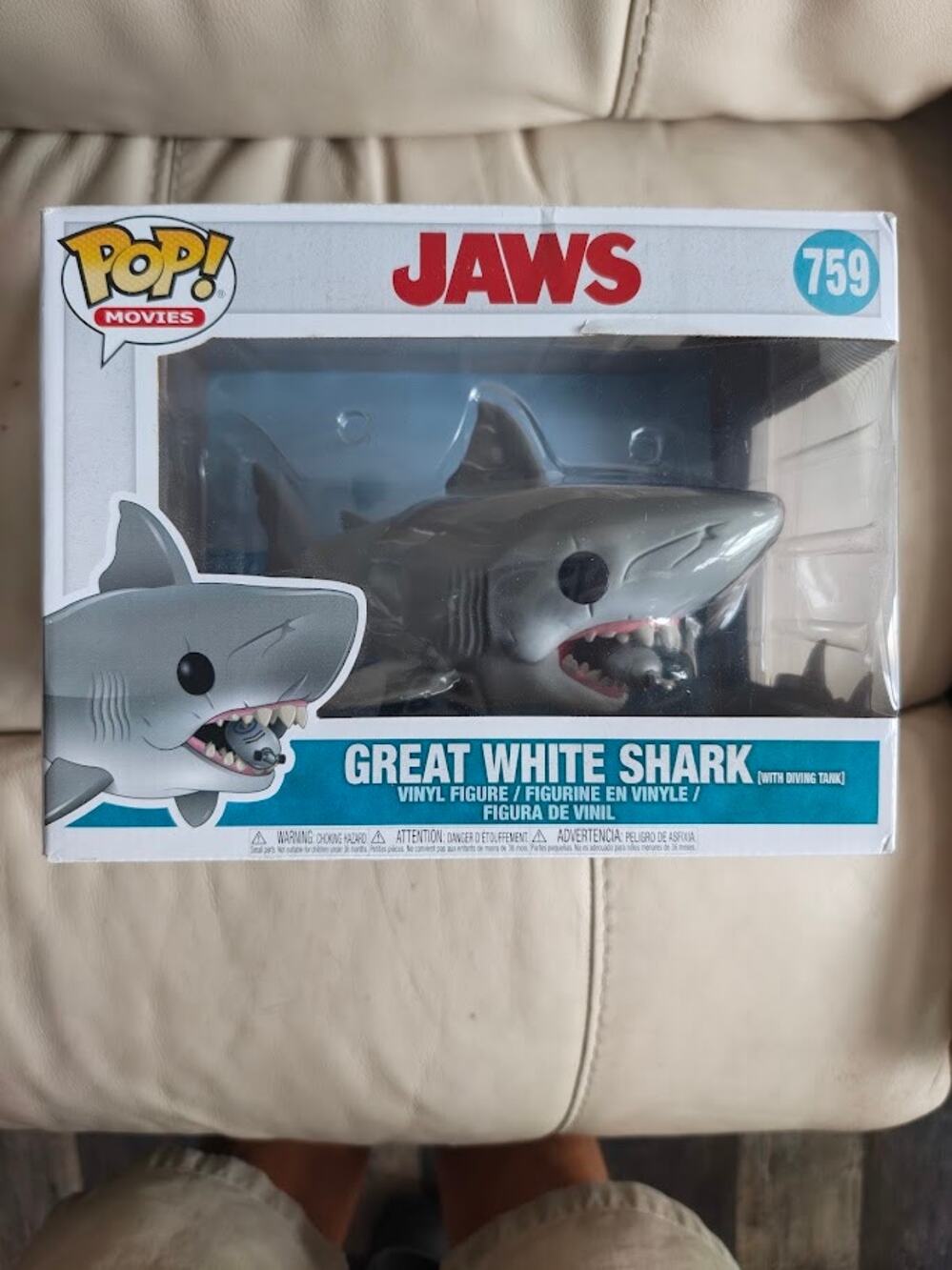 Funko Pop! Movies – JAWS – Great White Shark with Diving Tank #759